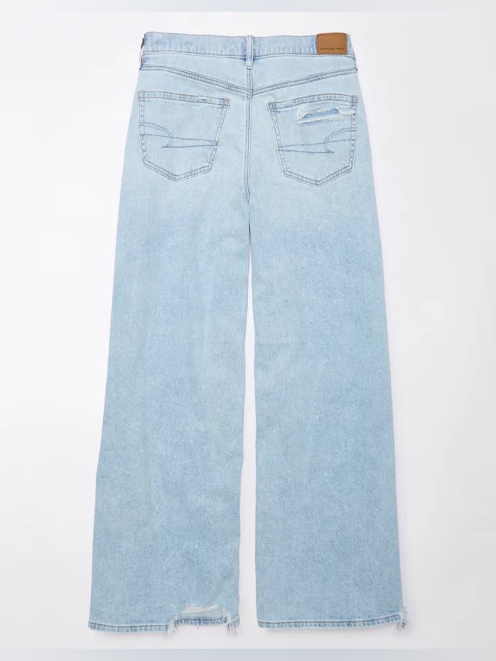 NWT American Eagle Dreamy Drape Ultra Wide-Leg Super High-Waisted Jean - Picture 5 of 16